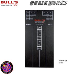 Dartboard Bulls Kreidetafel 60x30cm